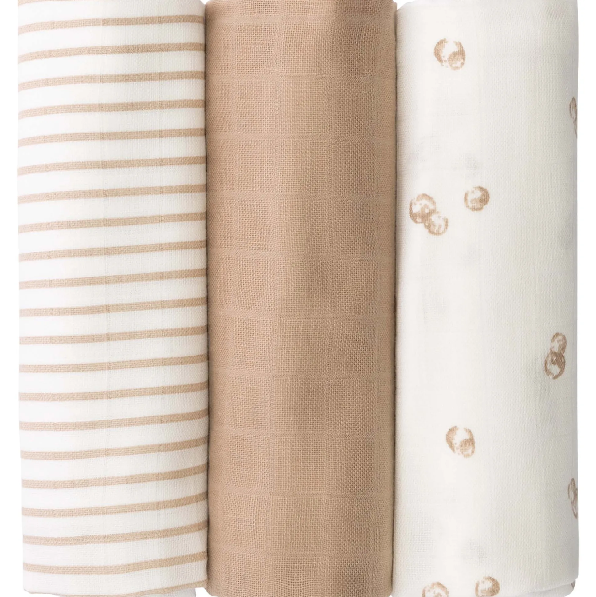 Prénatal hydrofiele luiers soon 3 stuks beige