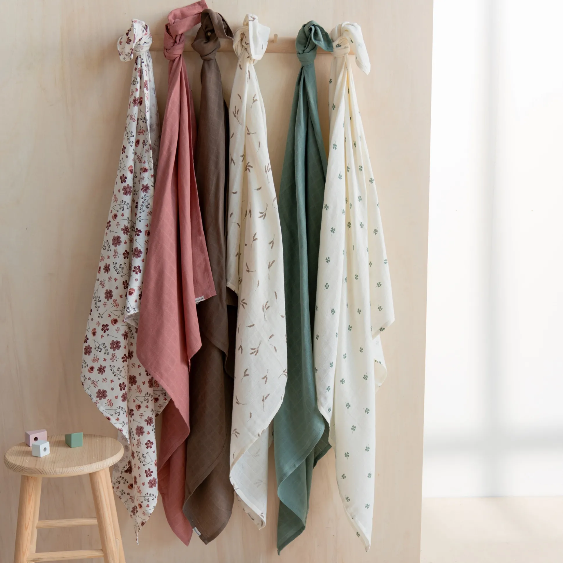 Prénatal hydrofiele multidoeken graan 2 stuks taupe