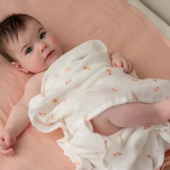 Prénatal hydrofiele multidoeken bloem 2 stuks  roze