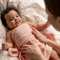 Prénatal hydrofiele multidoeken bloem 2 stuks  roze