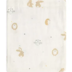 Prénatal hydrofiele washand kleine vriendjes 3 stuks  wit