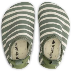 Prénatal kinder zwemschoenen streep  groen