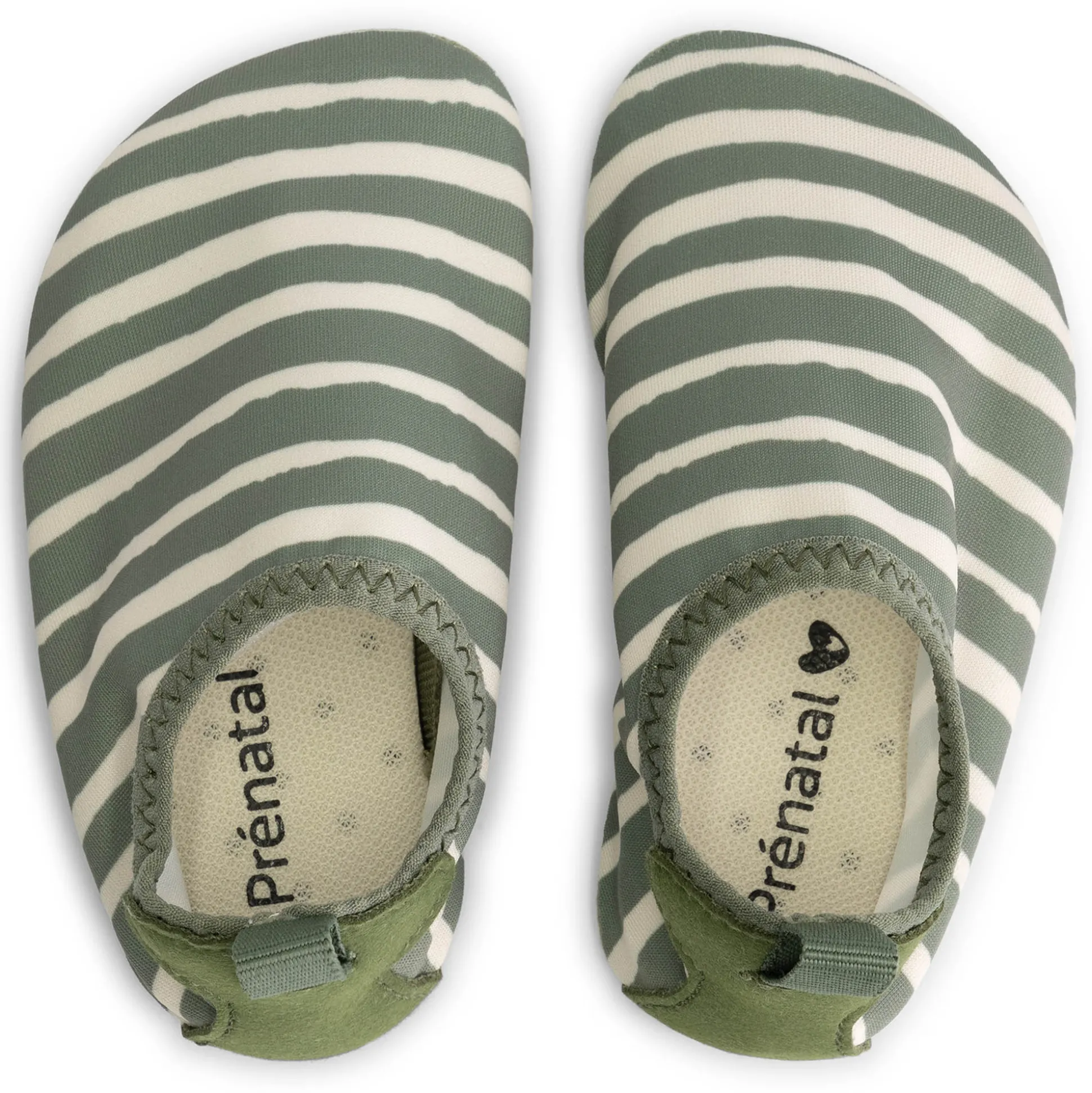 Prénatal kinder zwemschoenen streep groen