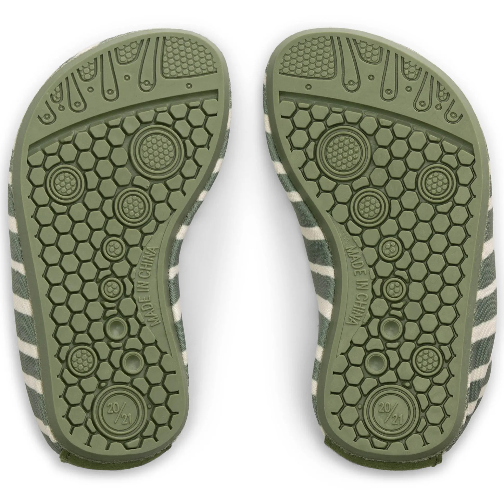 Prénatal kinder zwemschoenen streep groen