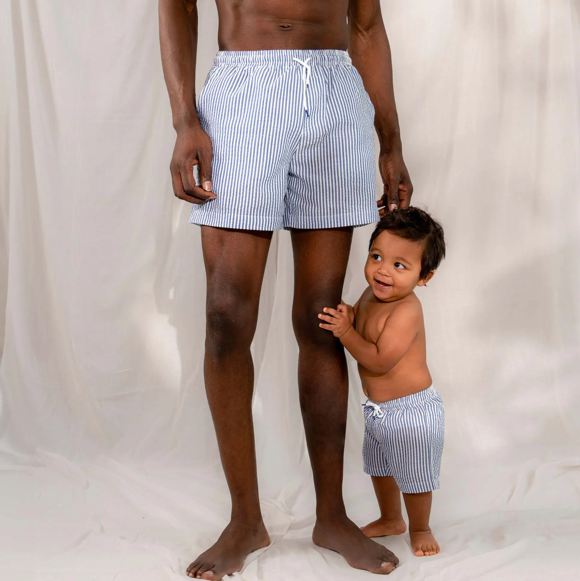 Prénatal kinder zwemshort strepen strepen blauw