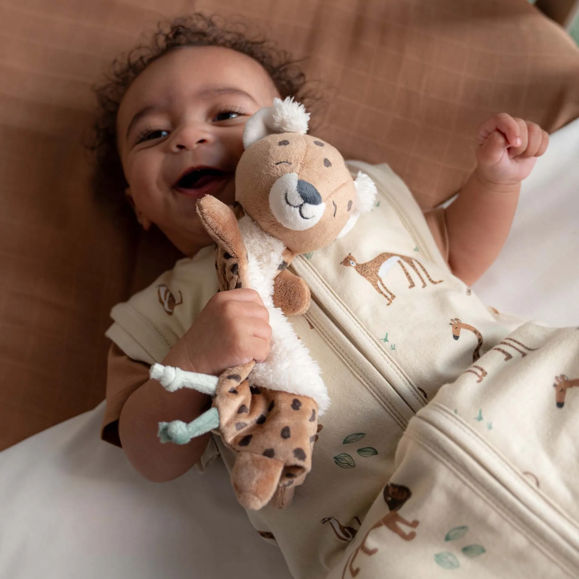 Prénatal knuffeldoekje Savanne bruin