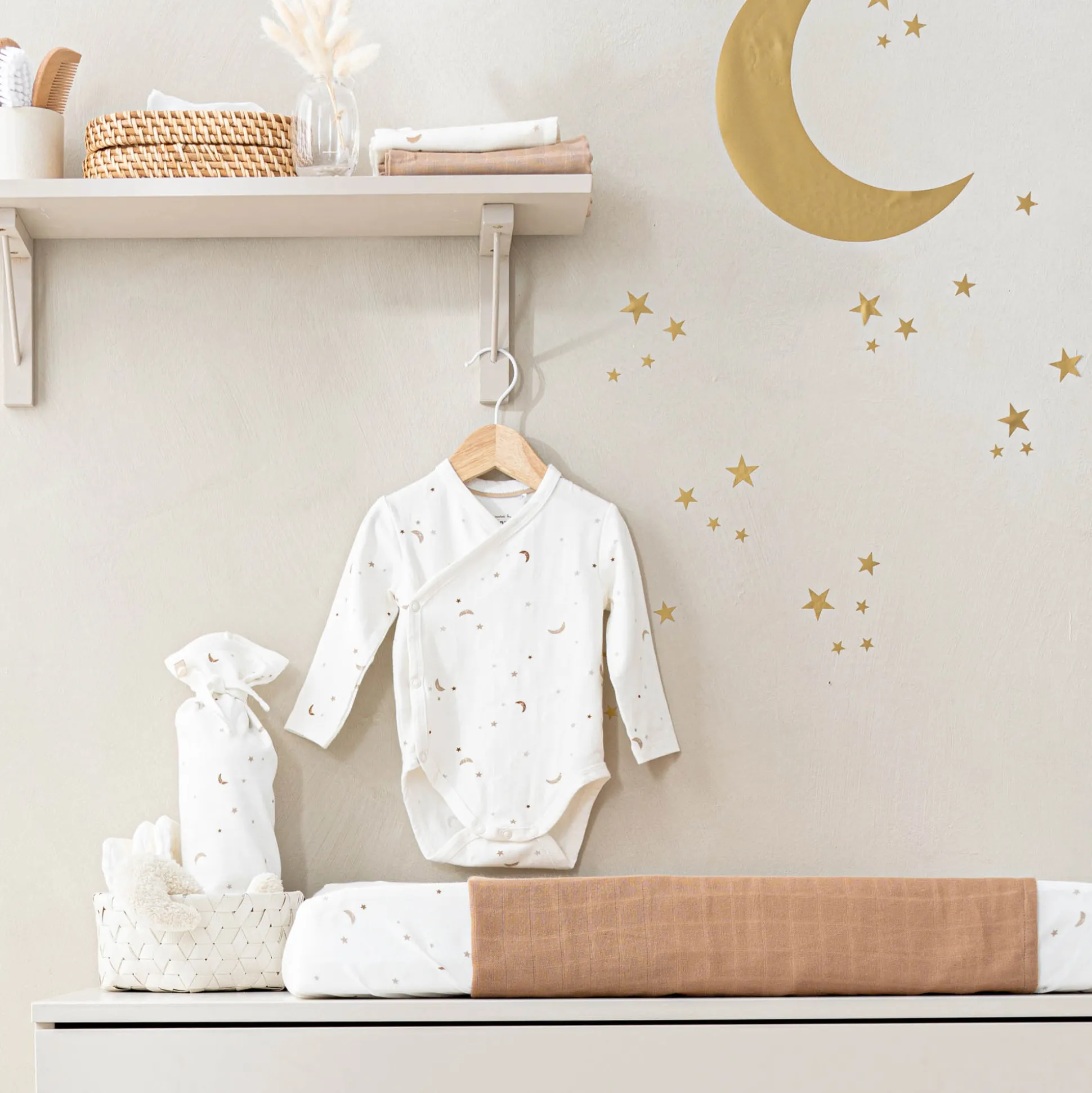 Prénatal kruikenzak Ster en Maan wit