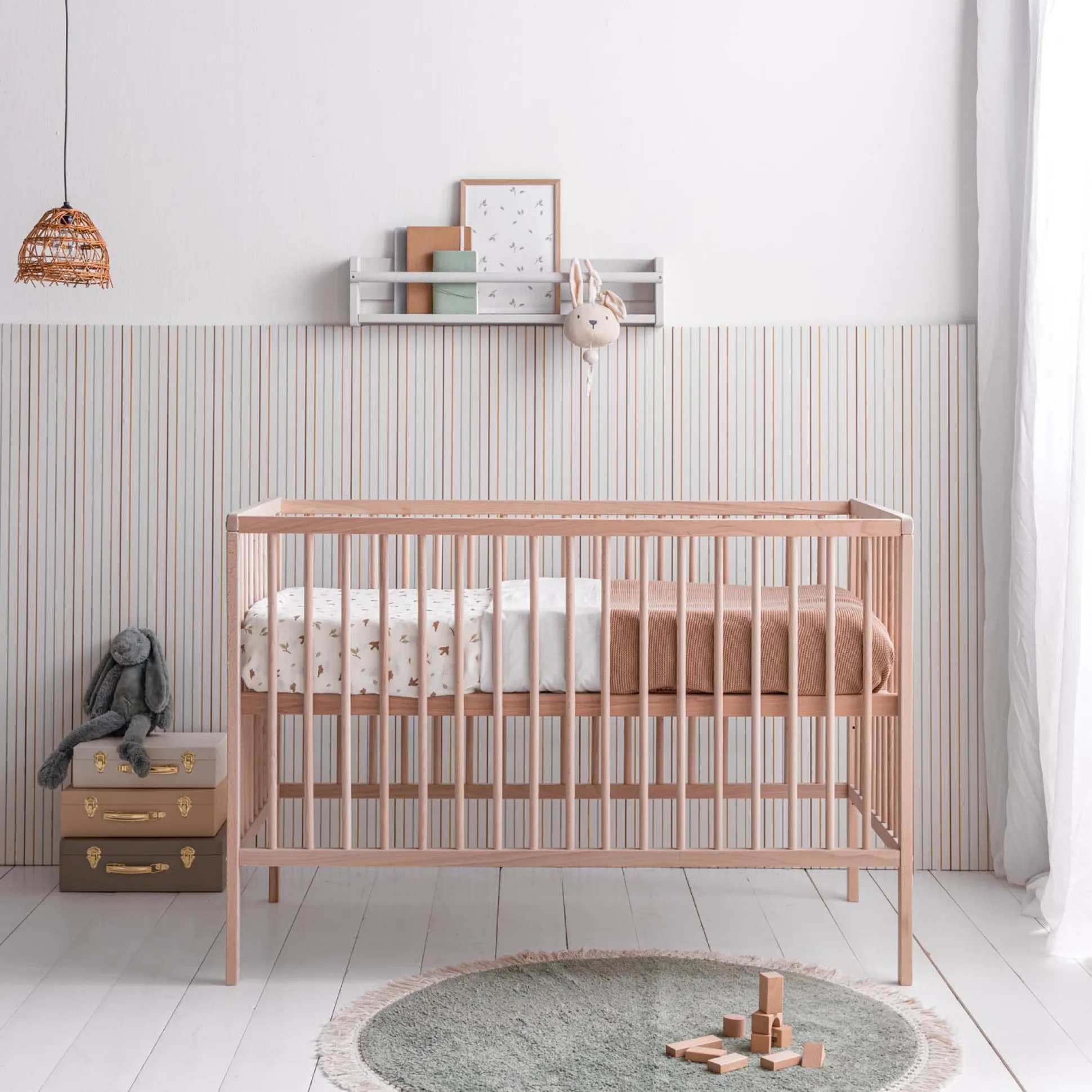 Prénatal Ledikant Elfin Onbehandeld/Naturel