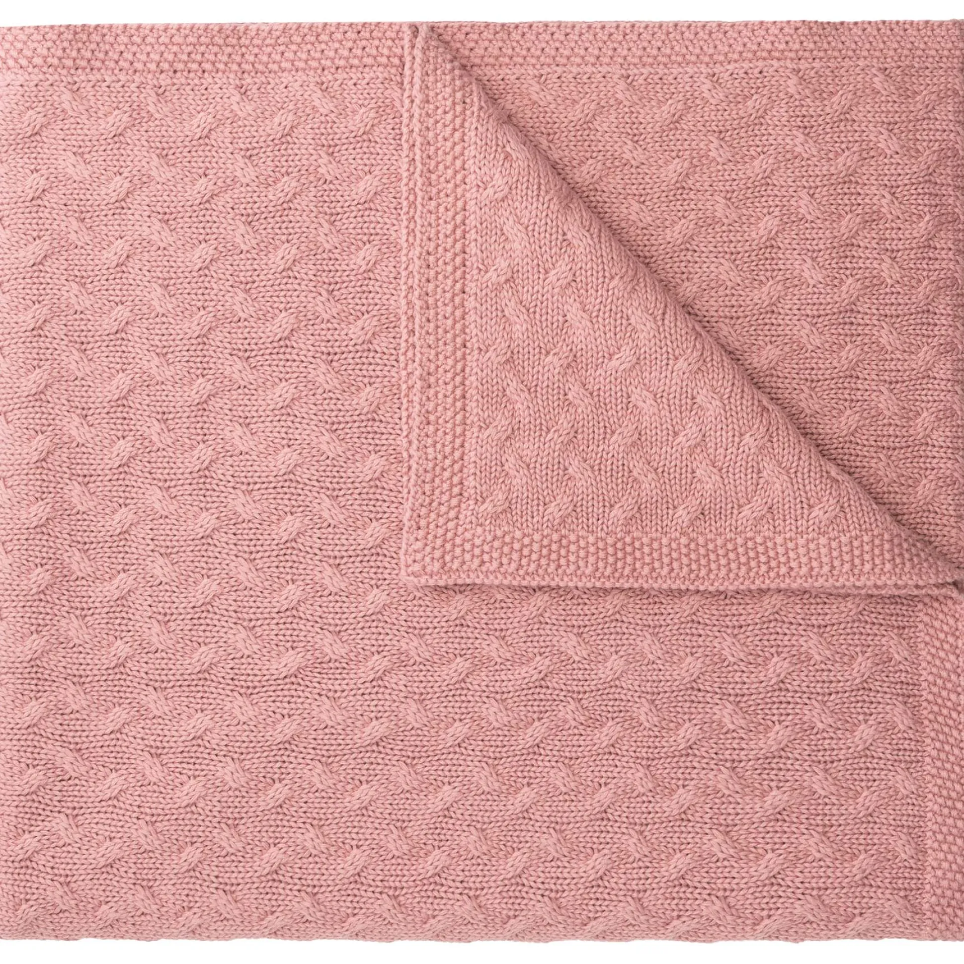 Prénatal ledikantdeken kabel roze