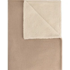 Prénatal ledikantdeken met teddy beige