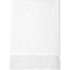 Prénatal ledikantlaken broderie wit