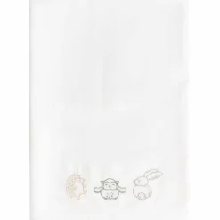 Prénatal ledikantlaken Kleine Vriendjes wit