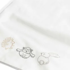 Prénatal ledikantlaken Kleine Vriendjes wit