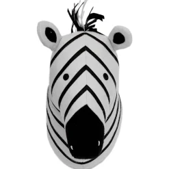 Prénatal muurkop zebra wit