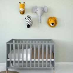 Prénatal muurkop zebra wit