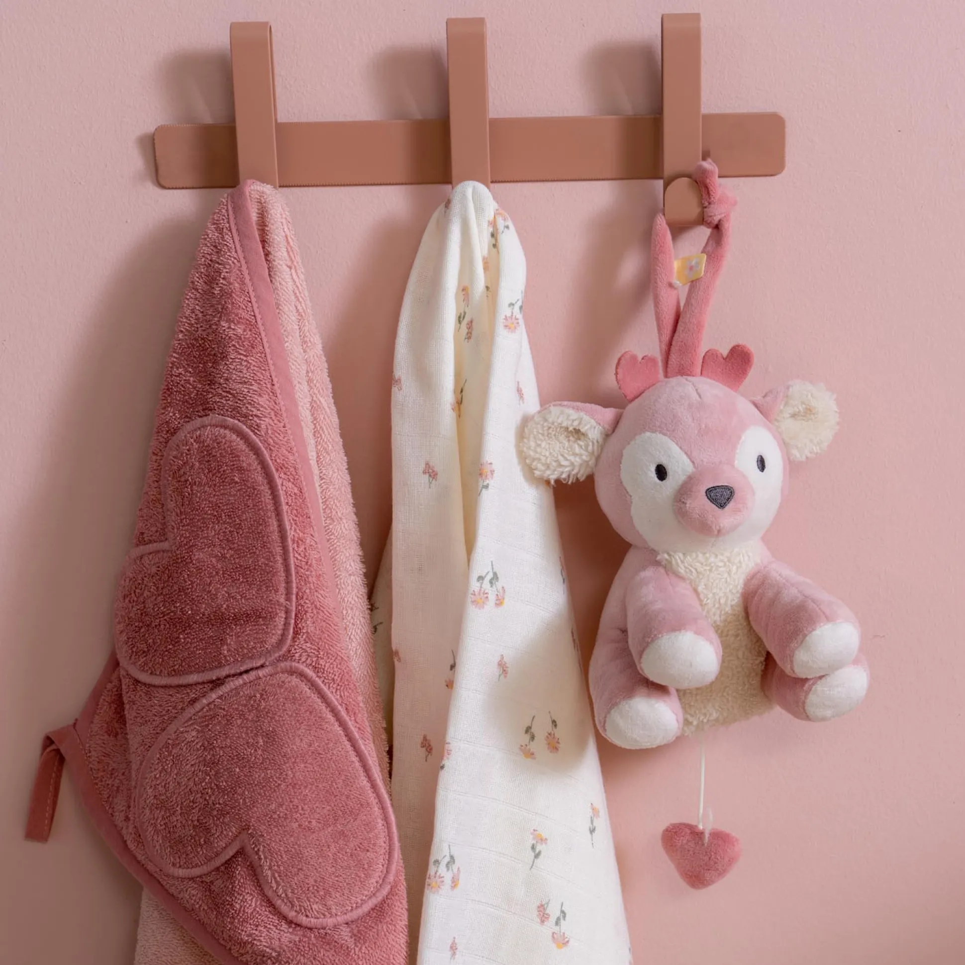 Prénatal muziekdoosje hert Powder Pink