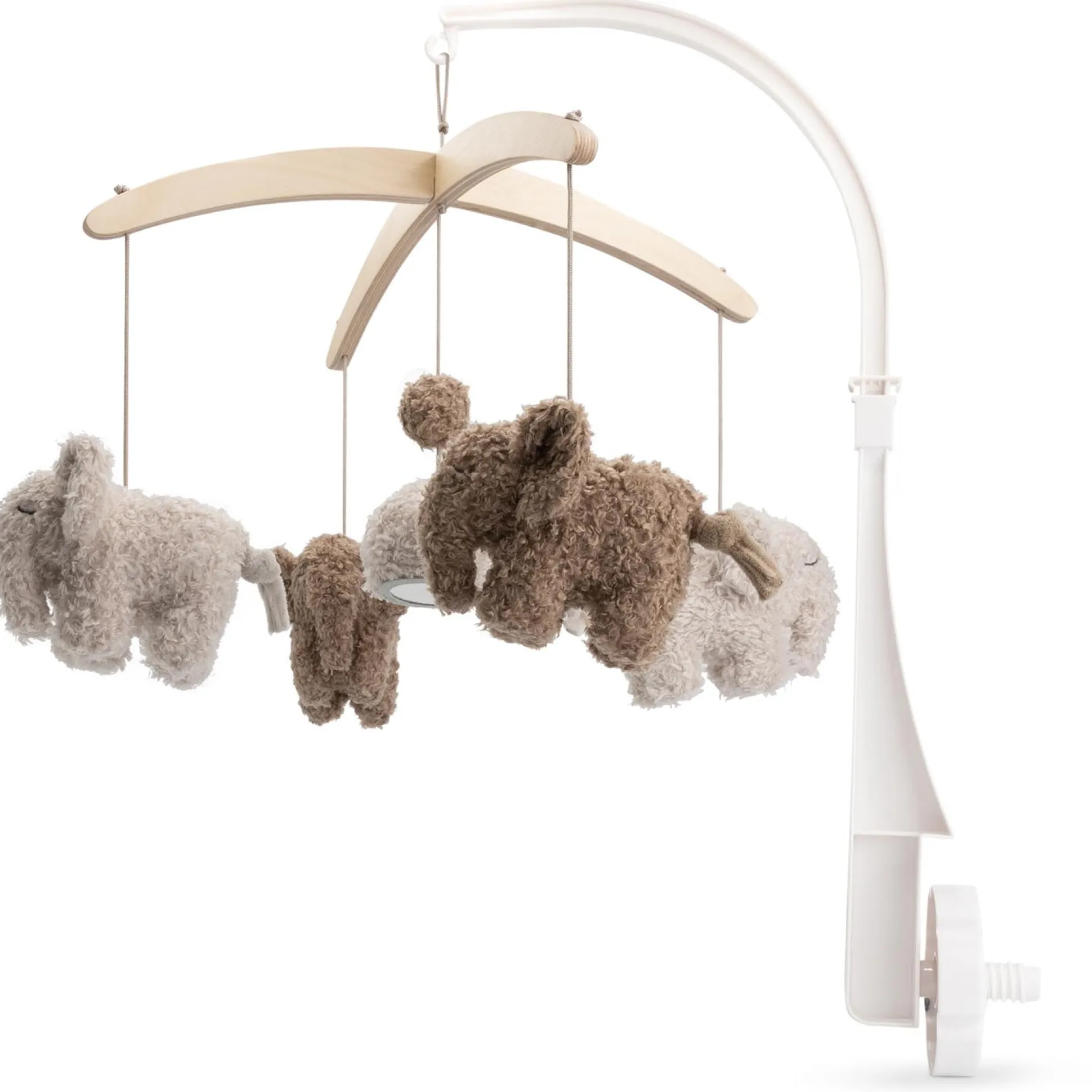 Prénatal muziekmobiel Otis de olifant Grey