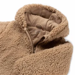 Prénatal newborn berenpak teddy lange mouwen effen taupe