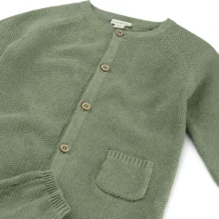 Prénatal newborn boxpakje lange mouwen effen groen