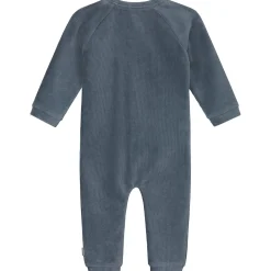 Prénatal newborn boxpakje velours lange mouwen effen blauw