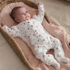 Prénatal newborn boxpakje lange mouwen bloemen wit