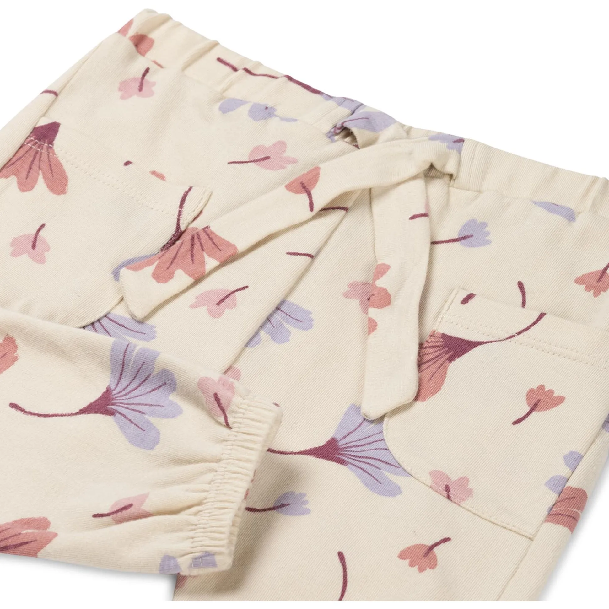 Prénatal newborn broek bloemen beige