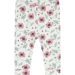 Prénatal newborn broek  bloemen wit