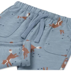 Prénatal newborn broek dierenprint blauw