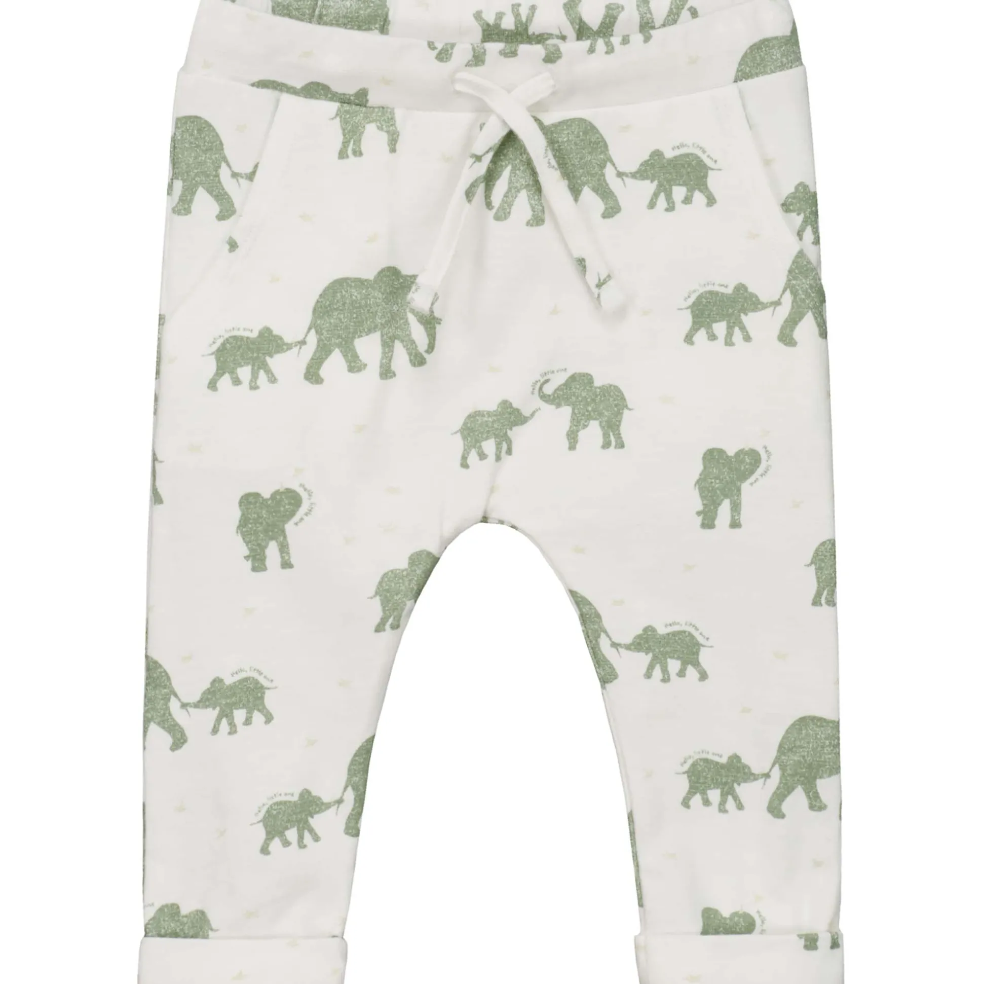 Prénatal newborn broek dierenprint groen