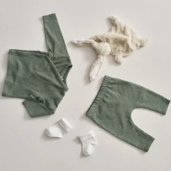 Prénatal newborn broek  effen groen
