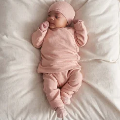 Prénatal newborn broek effen roze