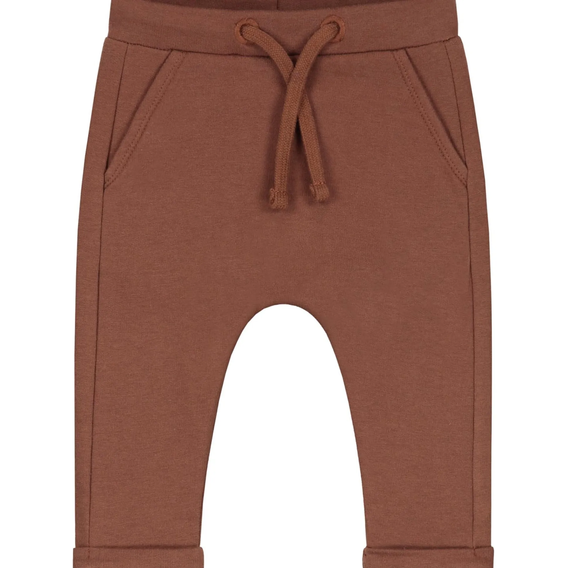 Prénatal newborn broek effen bruin