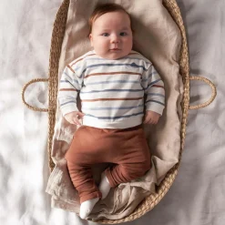 Prénatal newborn broek effen bruin