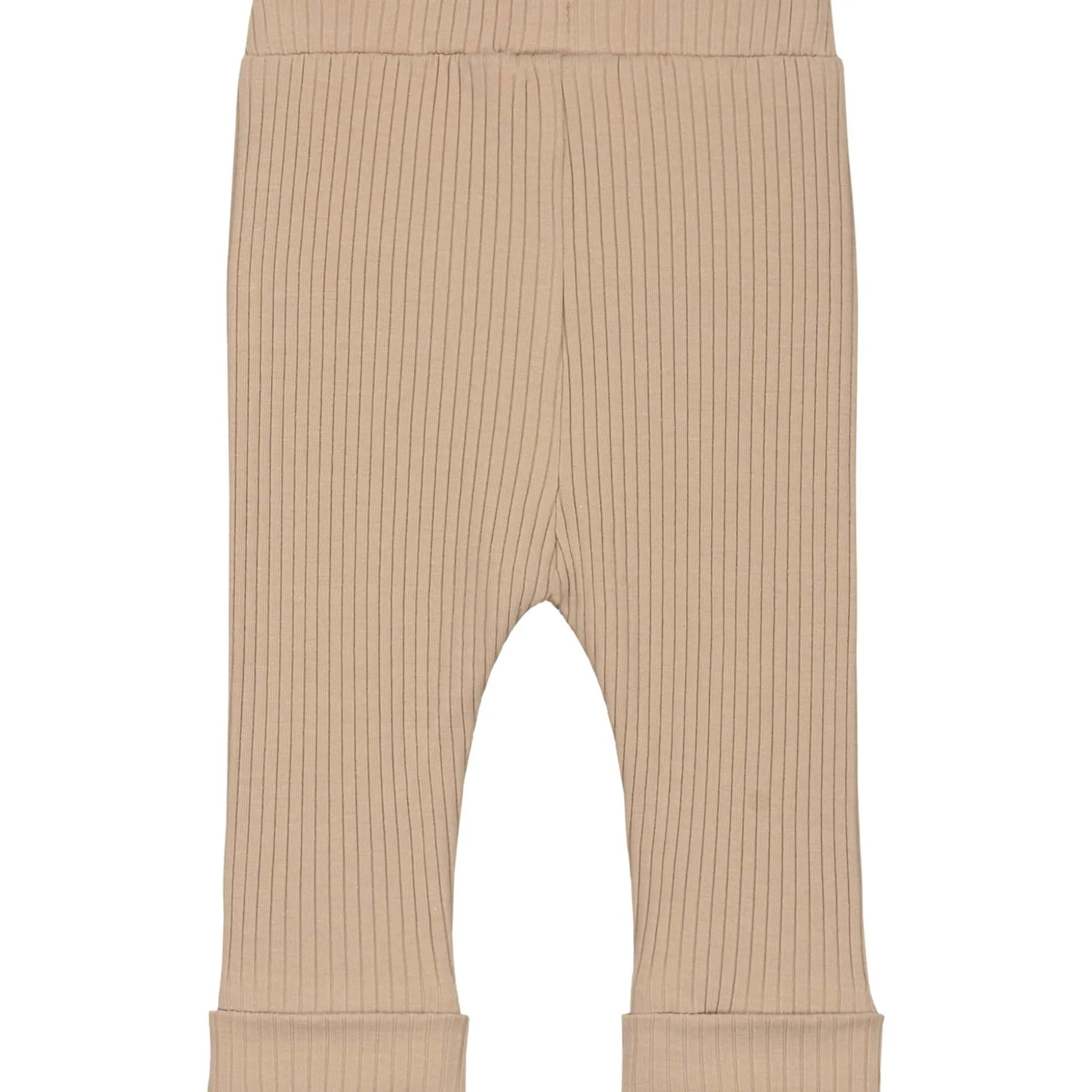 Prénatal newborn broek rib effen taupe