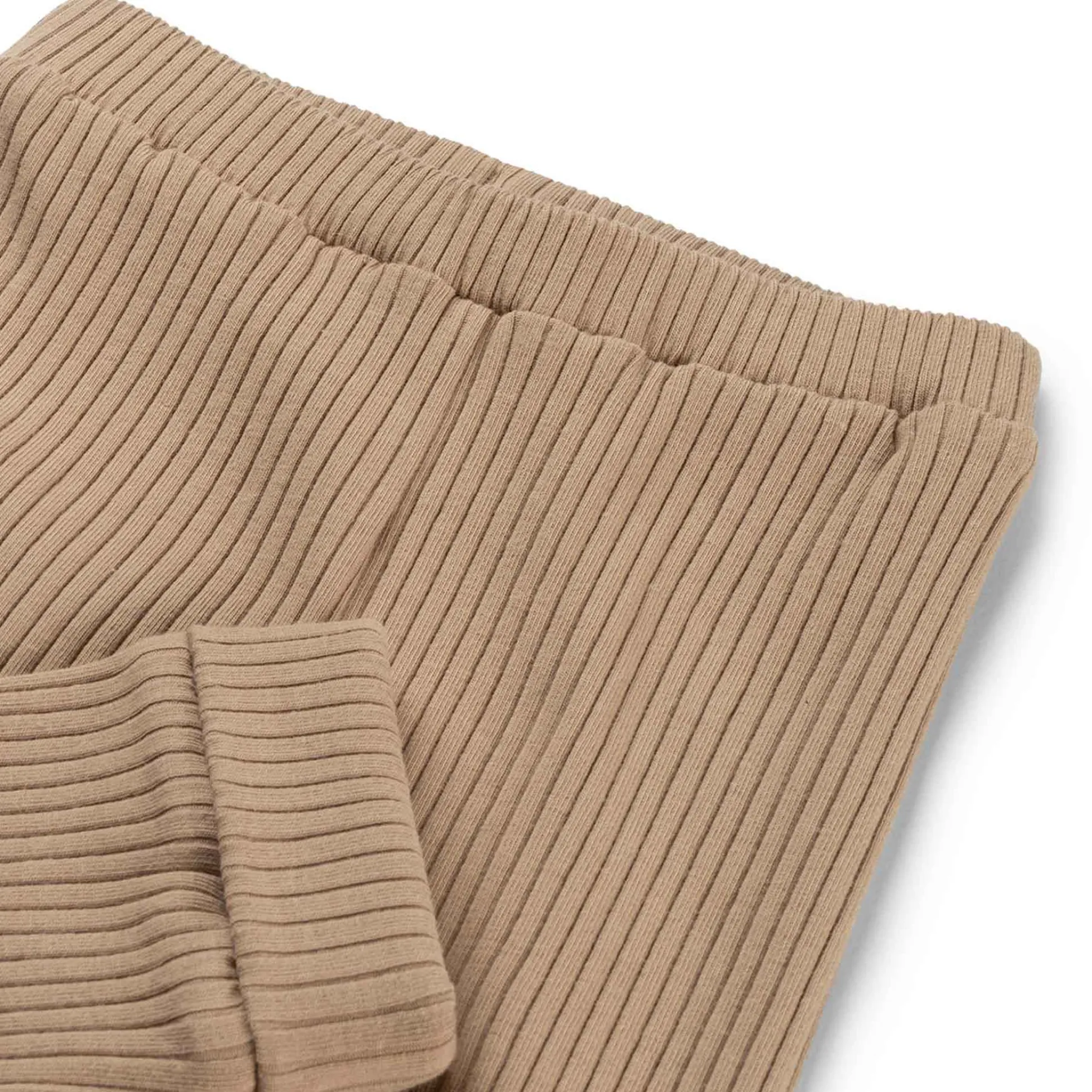 Prénatal newborn broek rib effen taupe