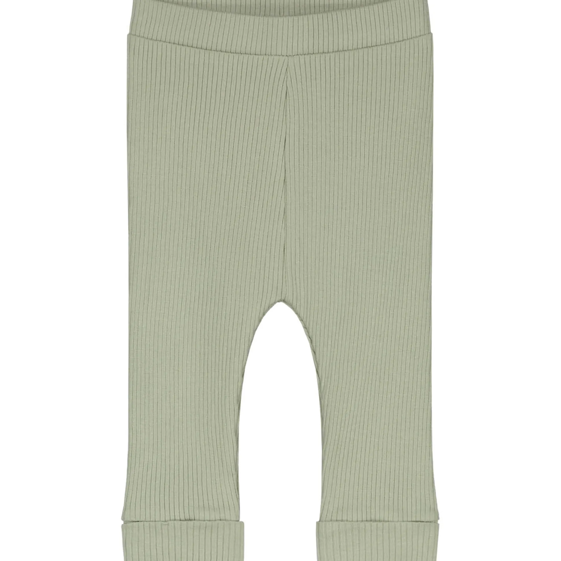 Prénatal newborn broek rib Pure effen groen