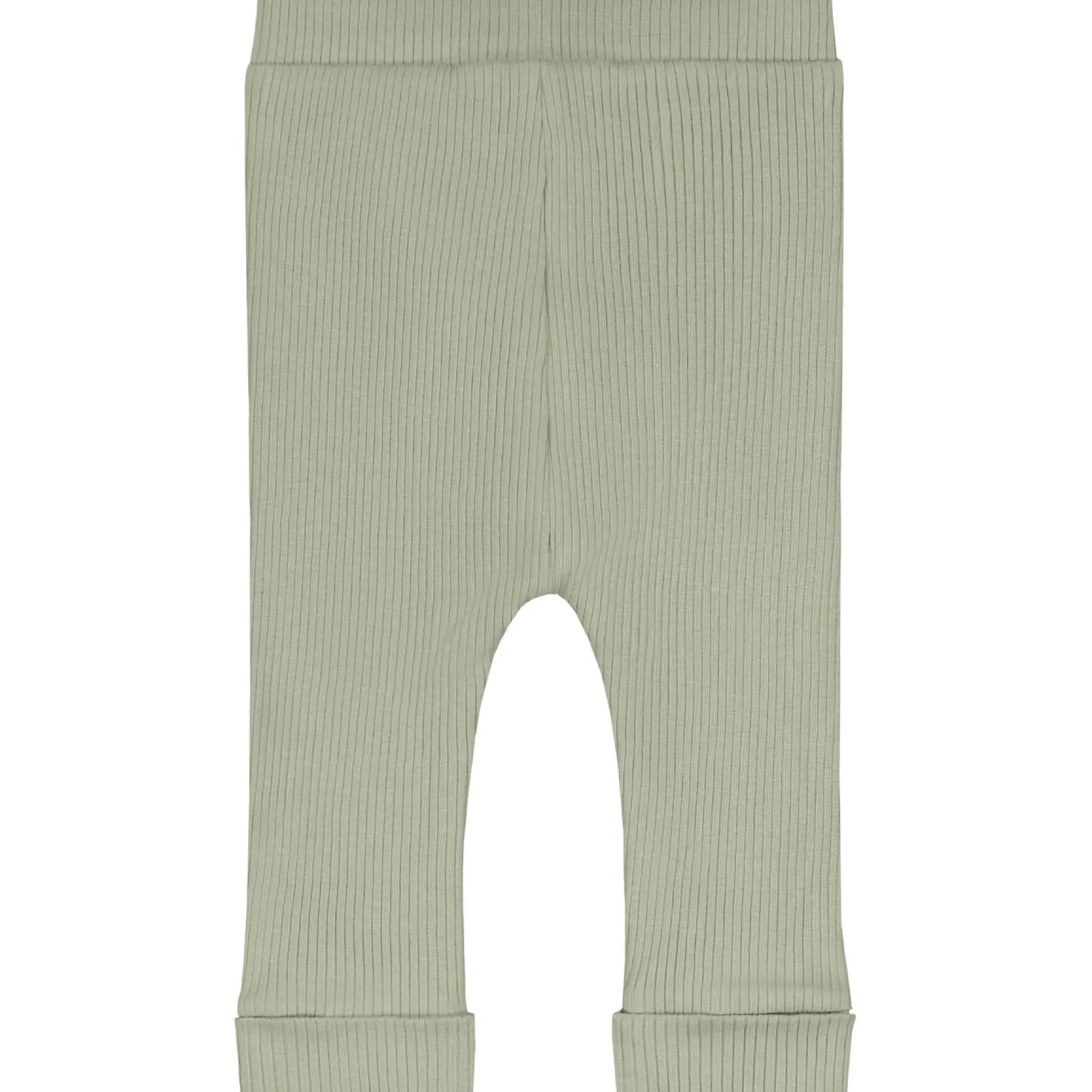 Prénatal newborn broek rib Pure effen groen