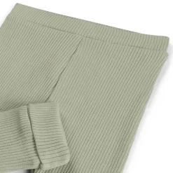 Prénatal newborn broek rib Pure effen groen