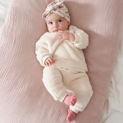 Prénatal newborn broek teddy  effen wit