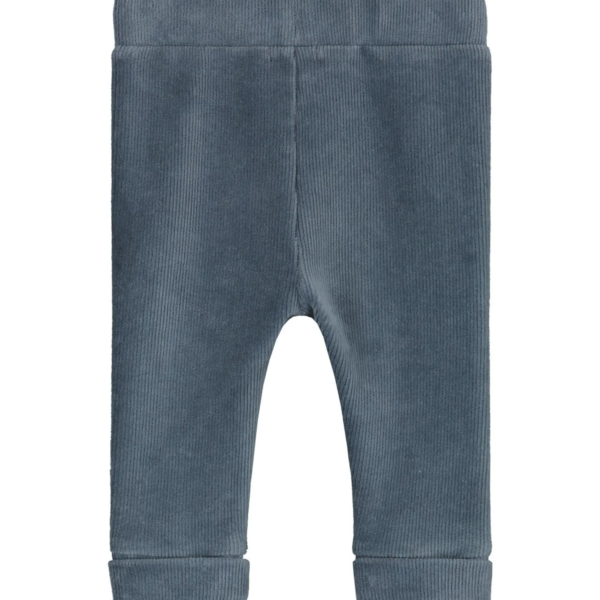 Prénatal newborn broek velours effen blauw