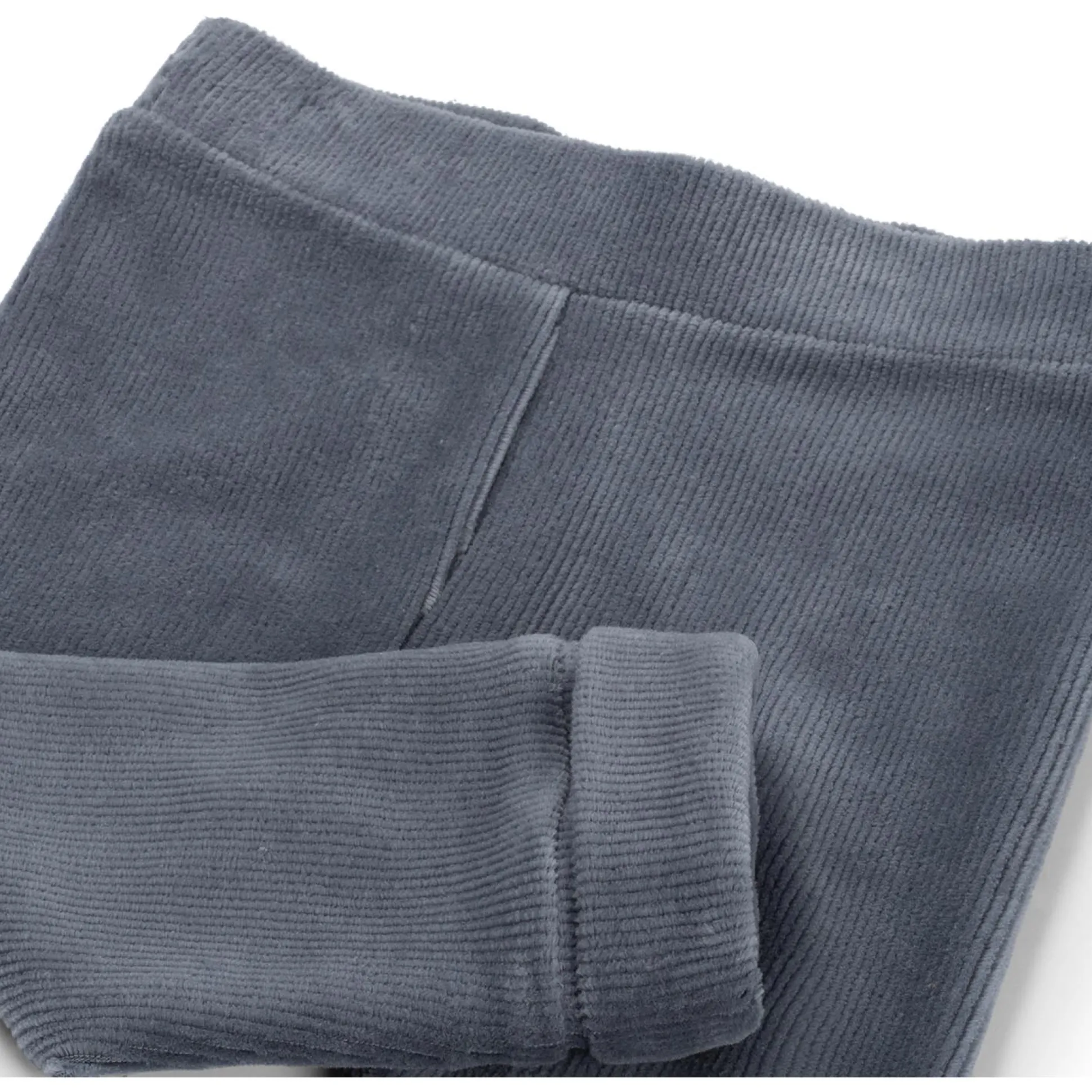 Prénatal newborn broek velours effen blauw