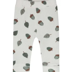 Prénatal newborn broek wafel  all over print wit