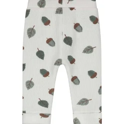Prénatal newborn broek wafel  all over print wit