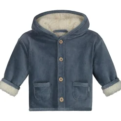 Prénatal newborn jas velours lange mouwen effen denim