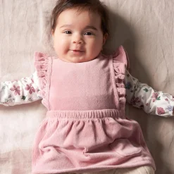 Prénatal newborn jurk mouwloos effen roze