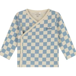 Prénatal newborn kledingset blokjes lange mouwen meerkleurig blauw