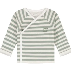 Prénatal newborn kledingset streep lange mouwen strepen groen