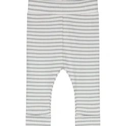 Prénatal newborn kledingset rib streep lange mouwen strepen grijs