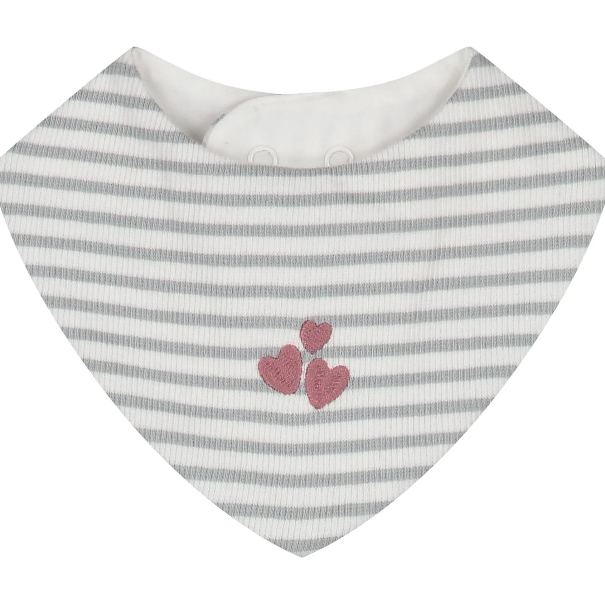 Prénatal newborn kledingset rib streep lange mouwen strepen grijs