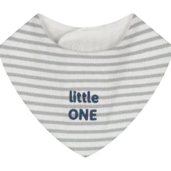 Prénatal newborn kledingset rib streep lange mouwen strepen grijs